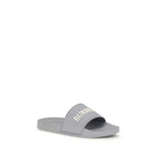 Burberry Gray Rubber Slides Burberry