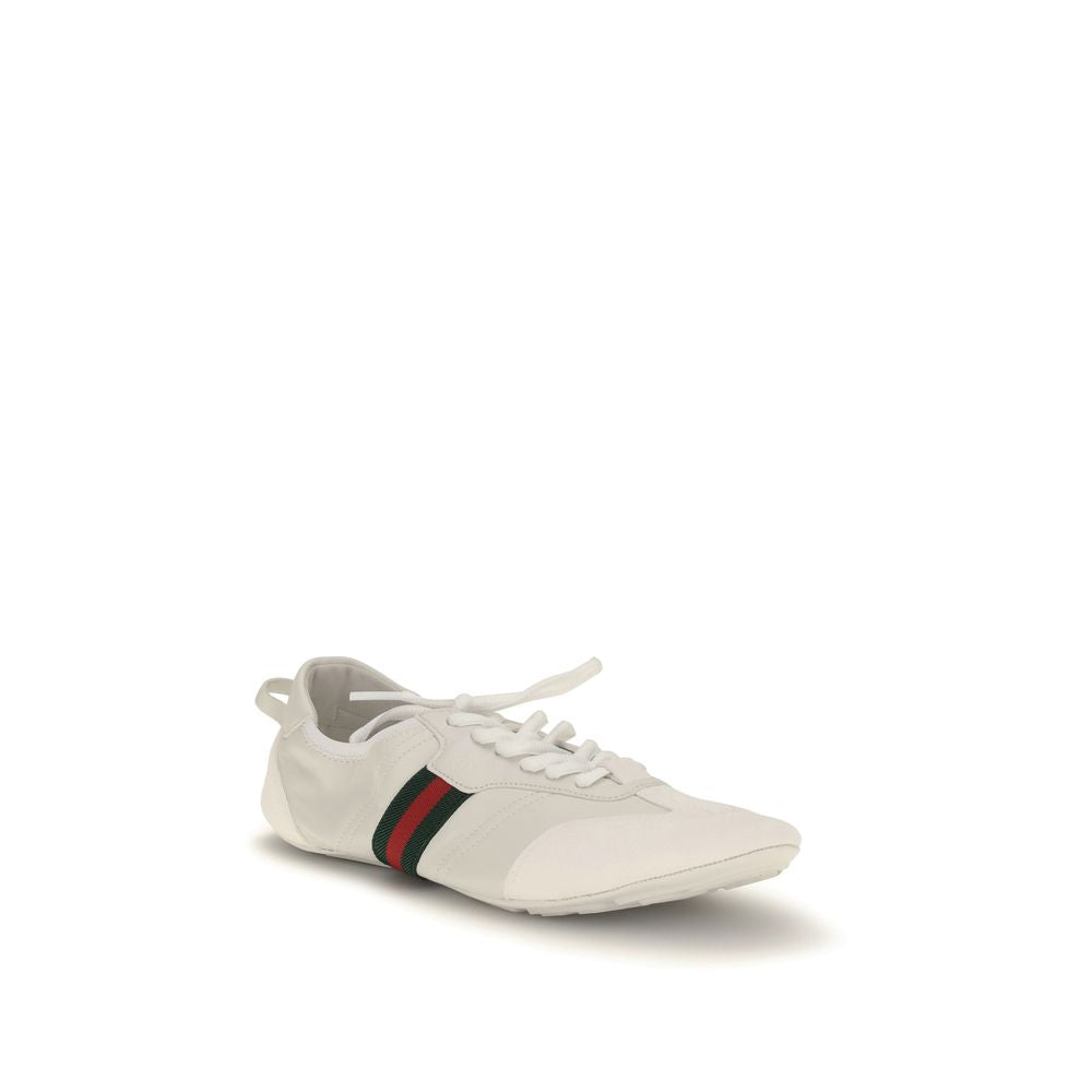 Gucci White Calf Leather Bos Taurus Low Top Sneakers Gucci