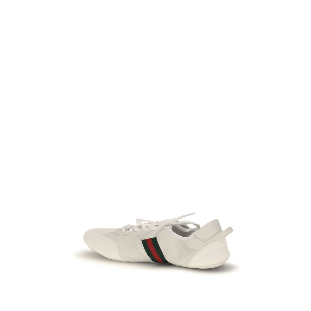 Gucci White Calf Leather Bos Taurus Low Top Sneakers Gucci