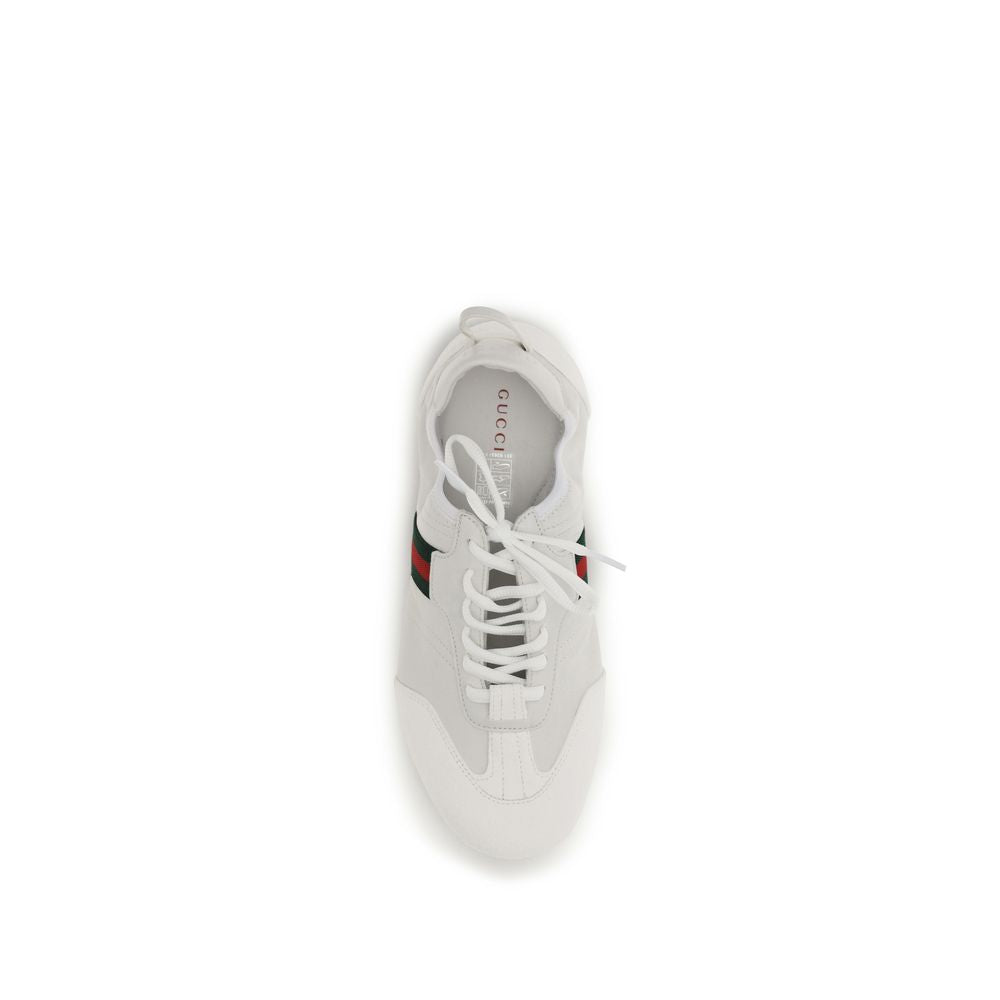 Gucci White Calf Leather Bos Taurus Low Top Sneakers Gucci