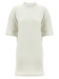 Balenciaga Gray Cotton Short Dress Balenciaga