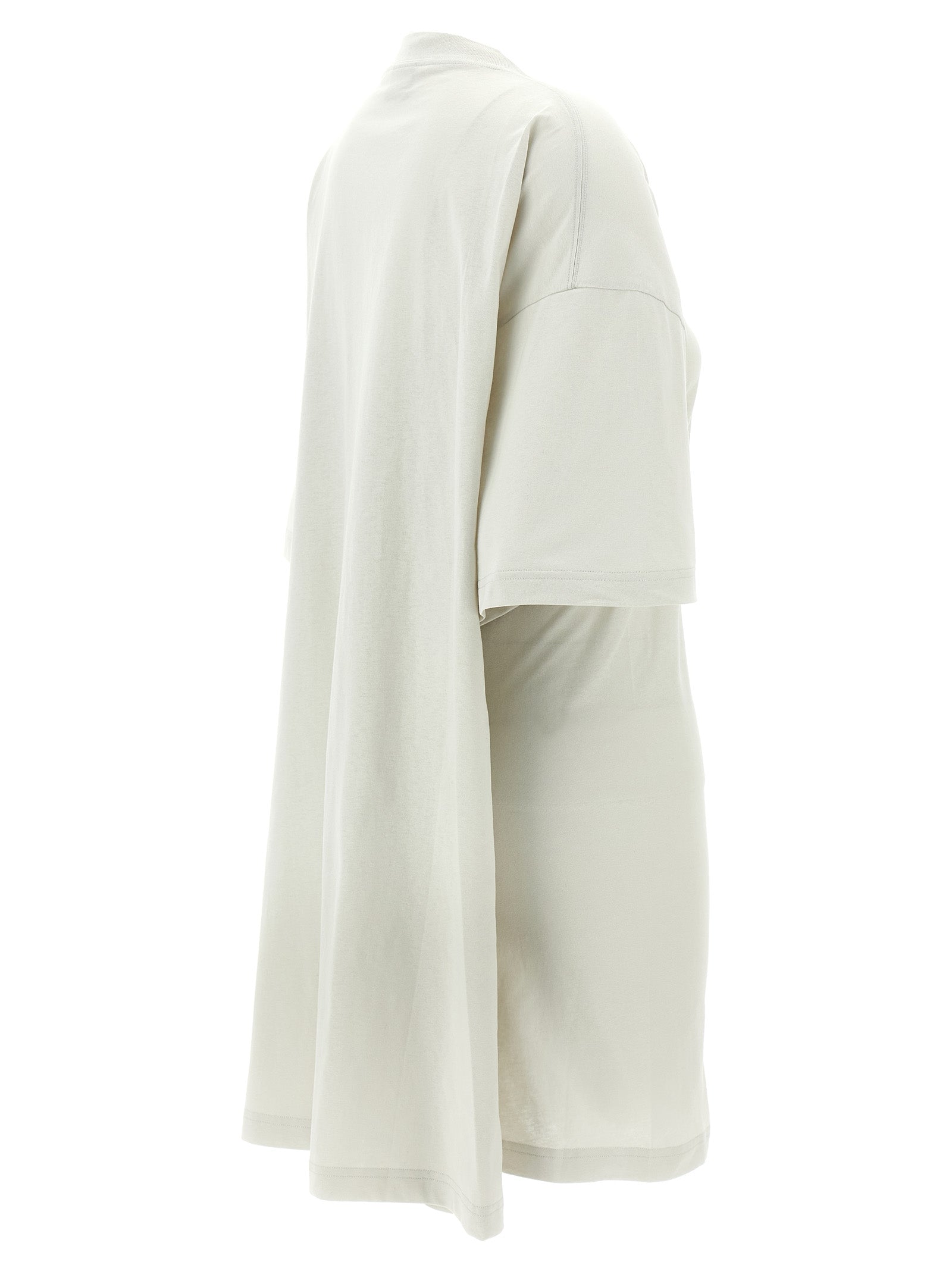 Balenciaga Gray Cotton Short Dress Balenciaga