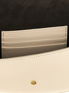 Fendi Beige Calfskin Cardholder Fendi
