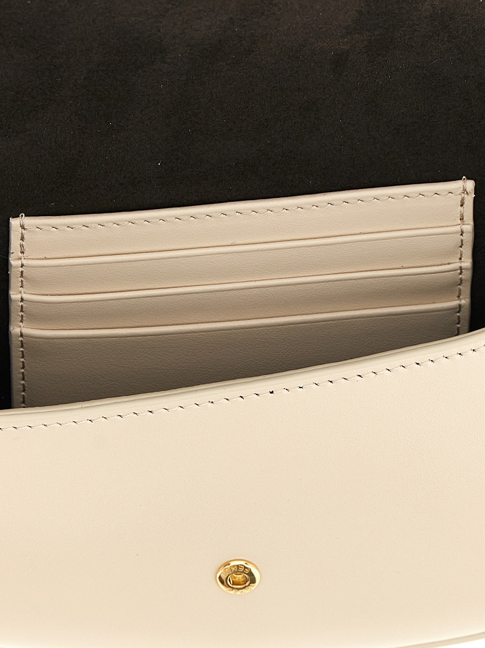 Fendi Beige Calfskin Cardholder Fendi