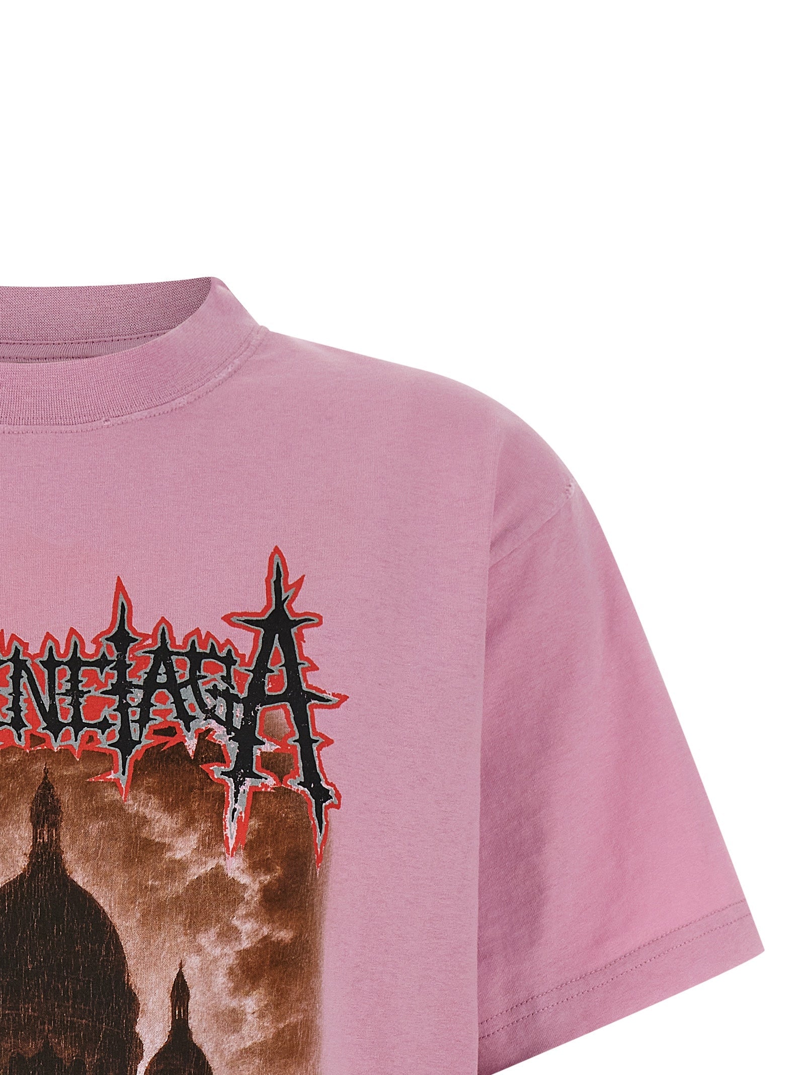 Balenciaga Multicolor Cotton T-Shirt Balenciaga