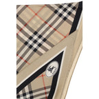 Burberry Beige Silk Scarf Burberry