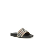 Burberry Black Rubber Slides Burberry