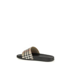Burberry Black Rubber Slides Burberry