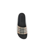 Burberry Black Rubber Slides Burberry