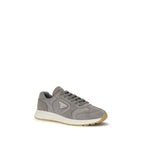 Prada Gray Recycled Polyamide Athletic Sneakers Prada