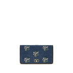 Valentino Garavani Blue Cotton Shoulder Bag Valentino Garavani