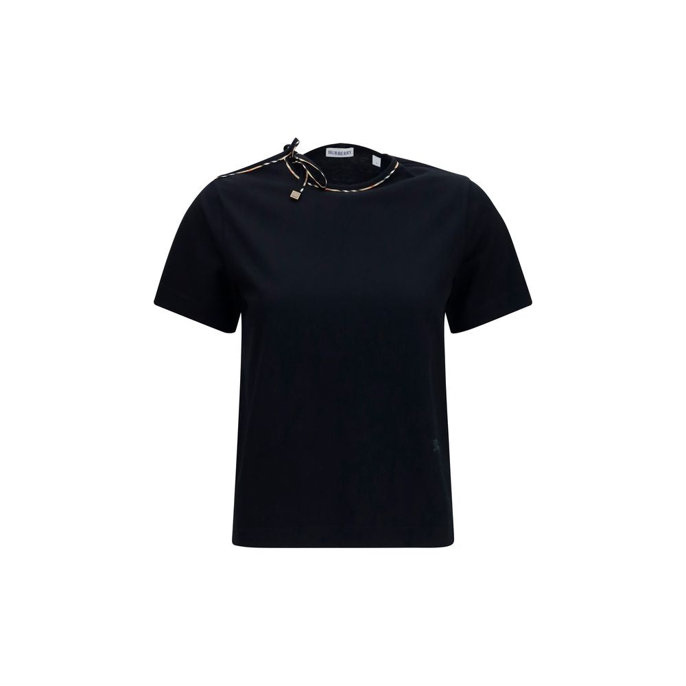 Burberry Black Cotton T-Shirt Burberry