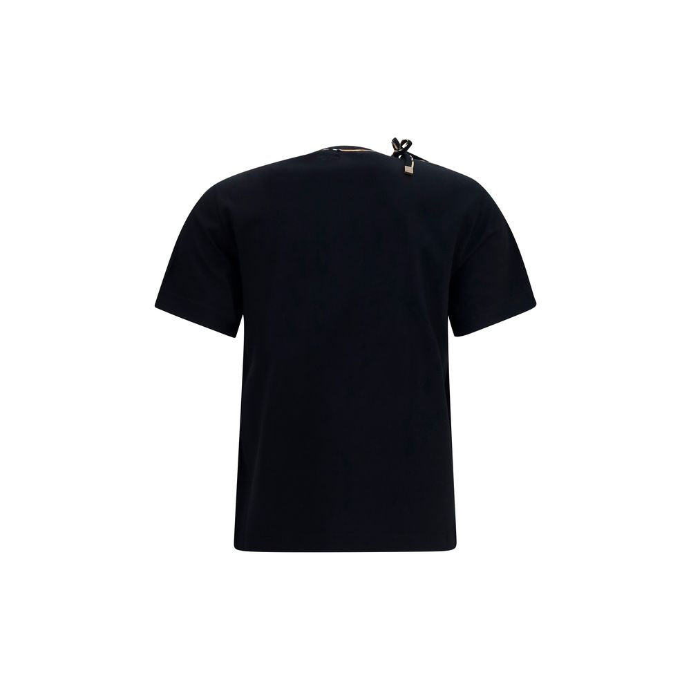 Burberry Black Cotton T-Shirt Burberry