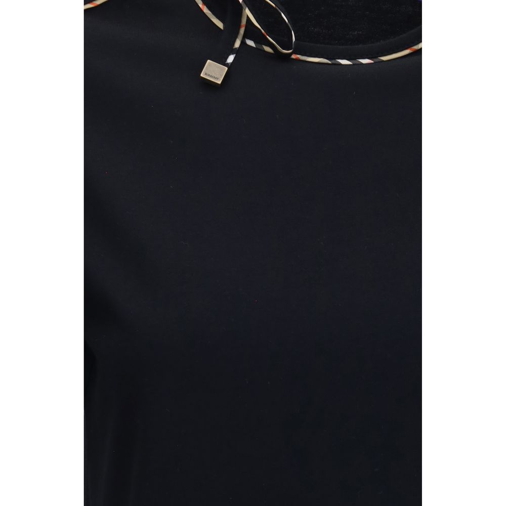 Burberry Black Cotton T-Shirt Burberry