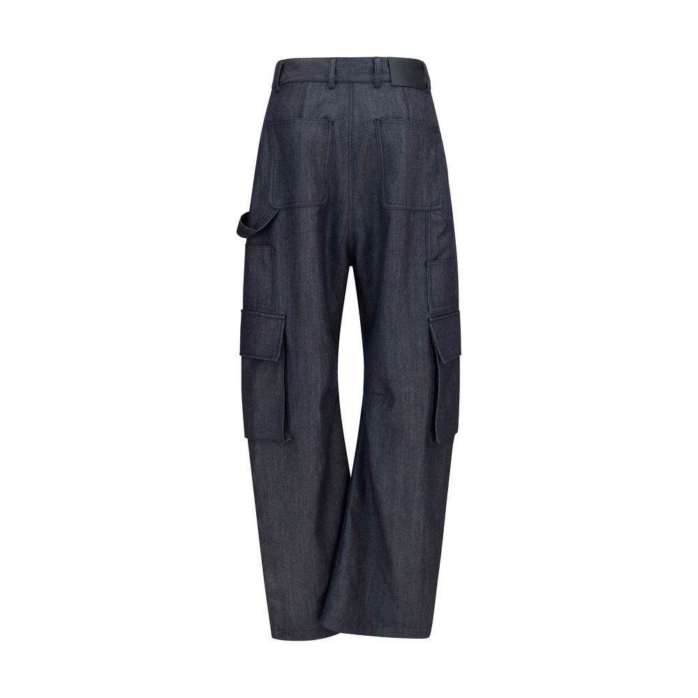 Balenciaga Blue Wool Oves Aries Cargo Pants Balenciaga