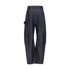 Balenciaga Blue Wool Oves Aries Cargo Pants Balenciaga