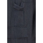 Balenciaga Blue Wool Oves Aries Cargo Pants Balenciaga