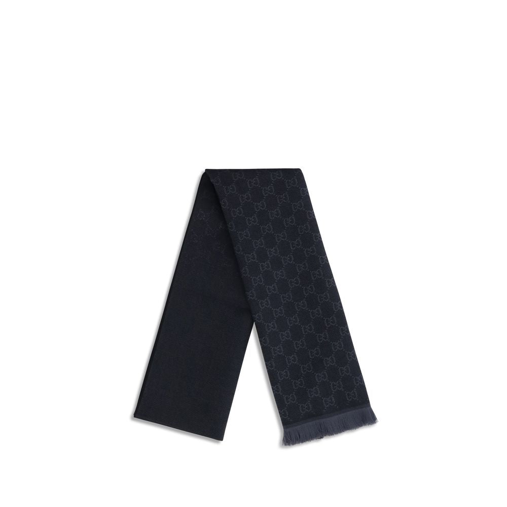 Gucci Black Wool Scarf Gucci