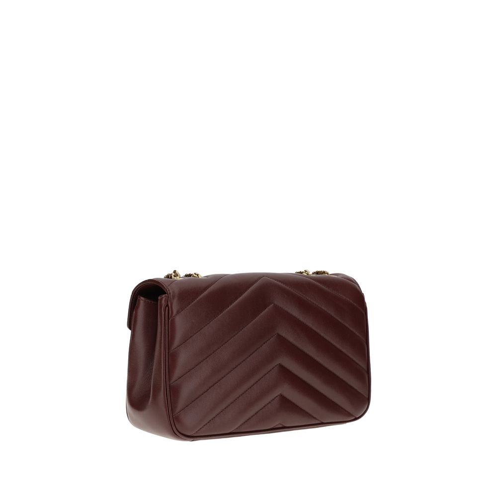 Saint Laurent Bordeaux Lamb Ovis Aries Aries Shoulder Bag Saint Laurent