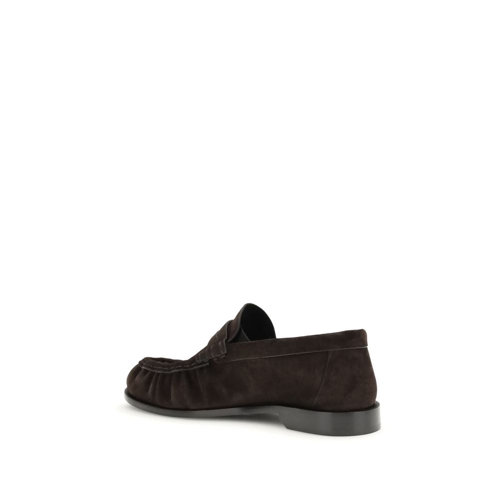 Saint Laurent Brown Calf Leather Bos Taurus Slip-On Loafers Saint Laurent