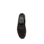 Saint Laurent Brown Calf Leather Bos Taurus Slip-On Loafers Saint Laurent