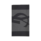 Saint Laurent Gray Silk Scarf Saint Laurent
