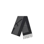 Saint Laurent Gray Silk Scarf Saint Laurent