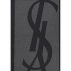 Saint Laurent Gray Silk Scarf Saint Laurent