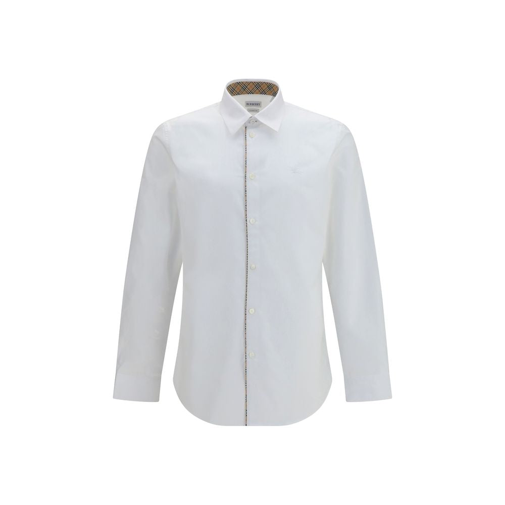 Burberry White Cotton Dress Shirt Burberry