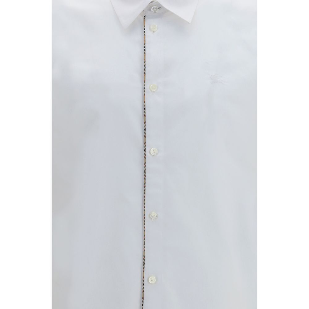 Burberry White Cotton Dress Shirt Burberry