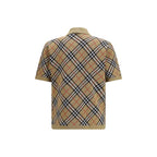 Burberry Beige Cotton Polo Shirt Burberry