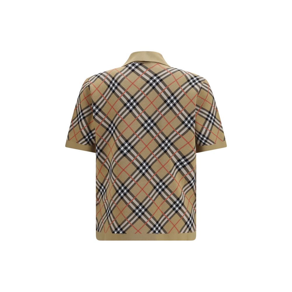 Burberry Beige Cotton Polo Shirt Burberry