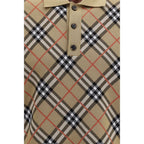 Burberry Beige Cotton Polo Shirt Burberry