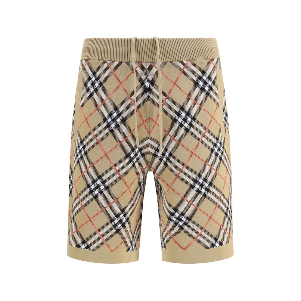 Burberry Beige Cotton Bermuda Shorts Burberry