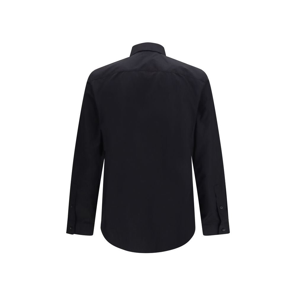 Burberry Black Cotton Dress Shirt Burberry