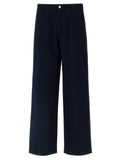 Gucci Blue Cotton Casual Pants Gucci