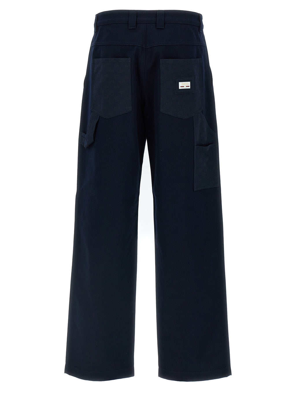 Gucci Blue Cotton Casual Pants Gucci