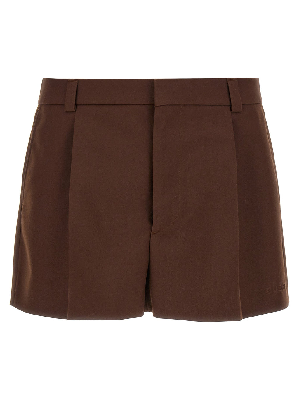 Gucci Brown Wool Bermuda Shorts Gucci