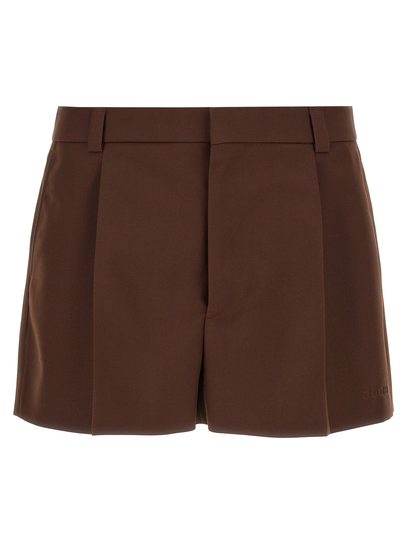 Gucci Brown Wool Bermuda Shorts Gucci