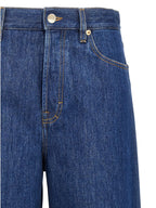 Gucci Blue Cotton Relaxed Fit Jeans Gucci
