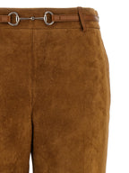 Gucci Brown Calfskin Pants Gucci