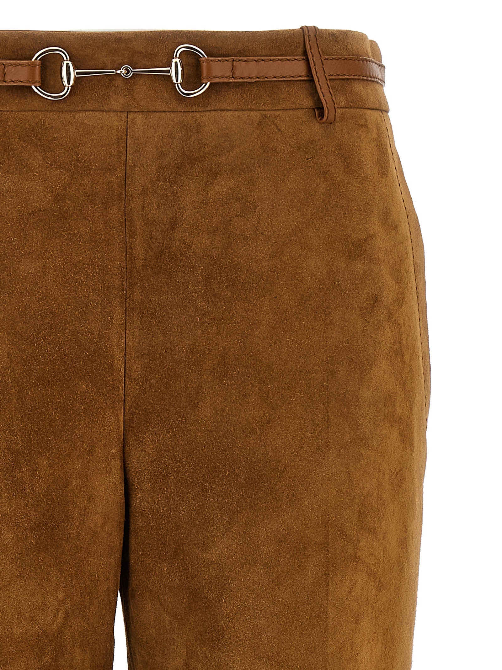 Gucci Brown Calfskin Pants Gucci