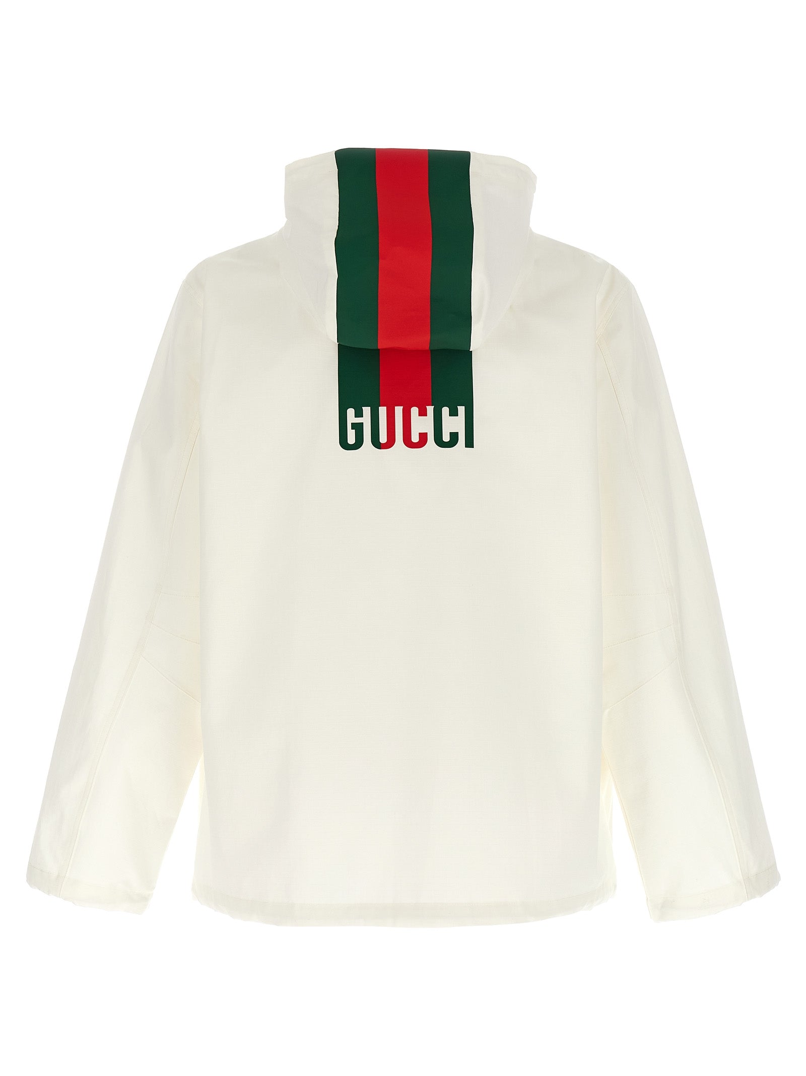 Gucci White Cotton Shell Jacket Gucci