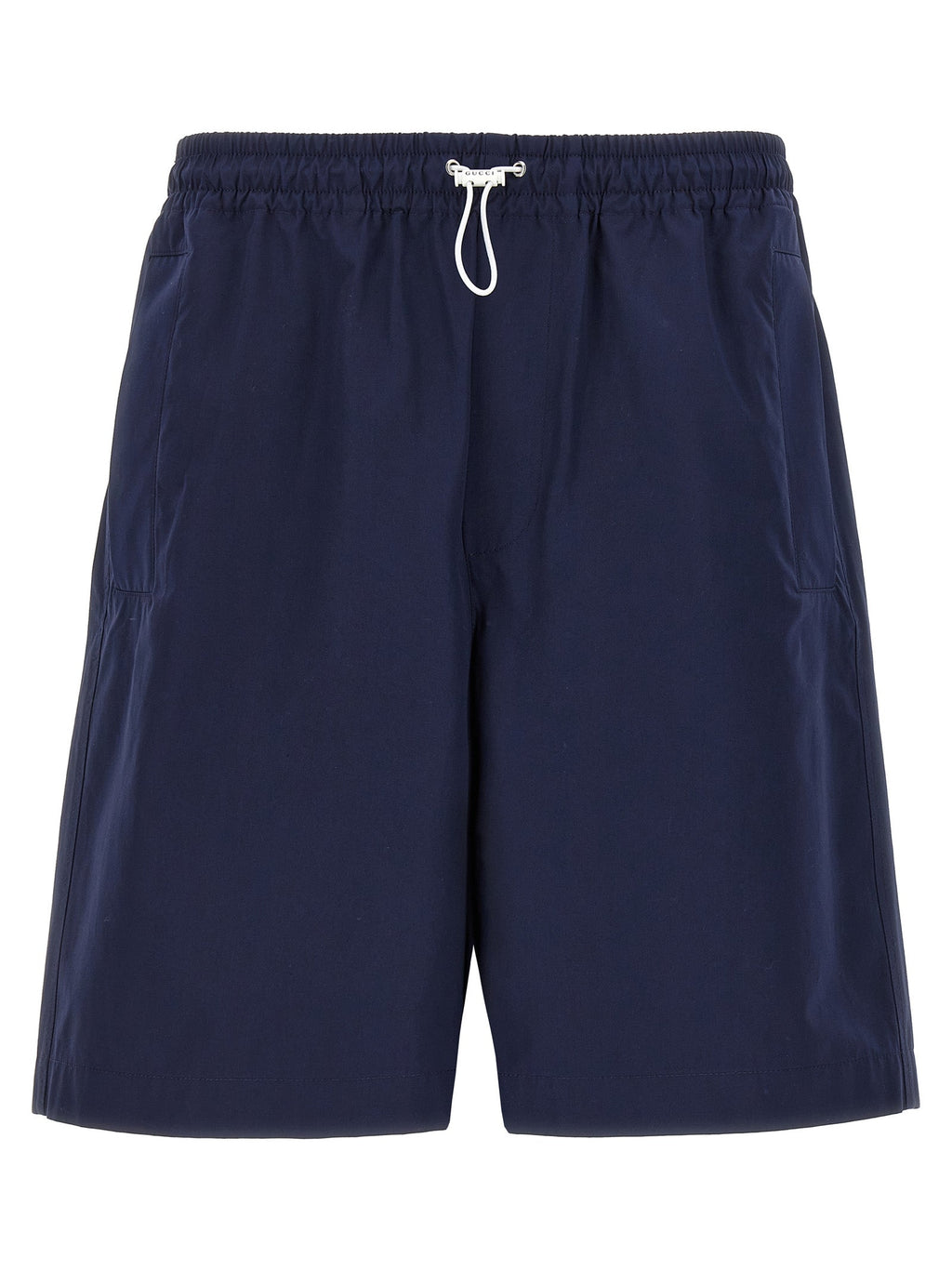Gucci Blue Cotton Bermuda Shorts Gucci