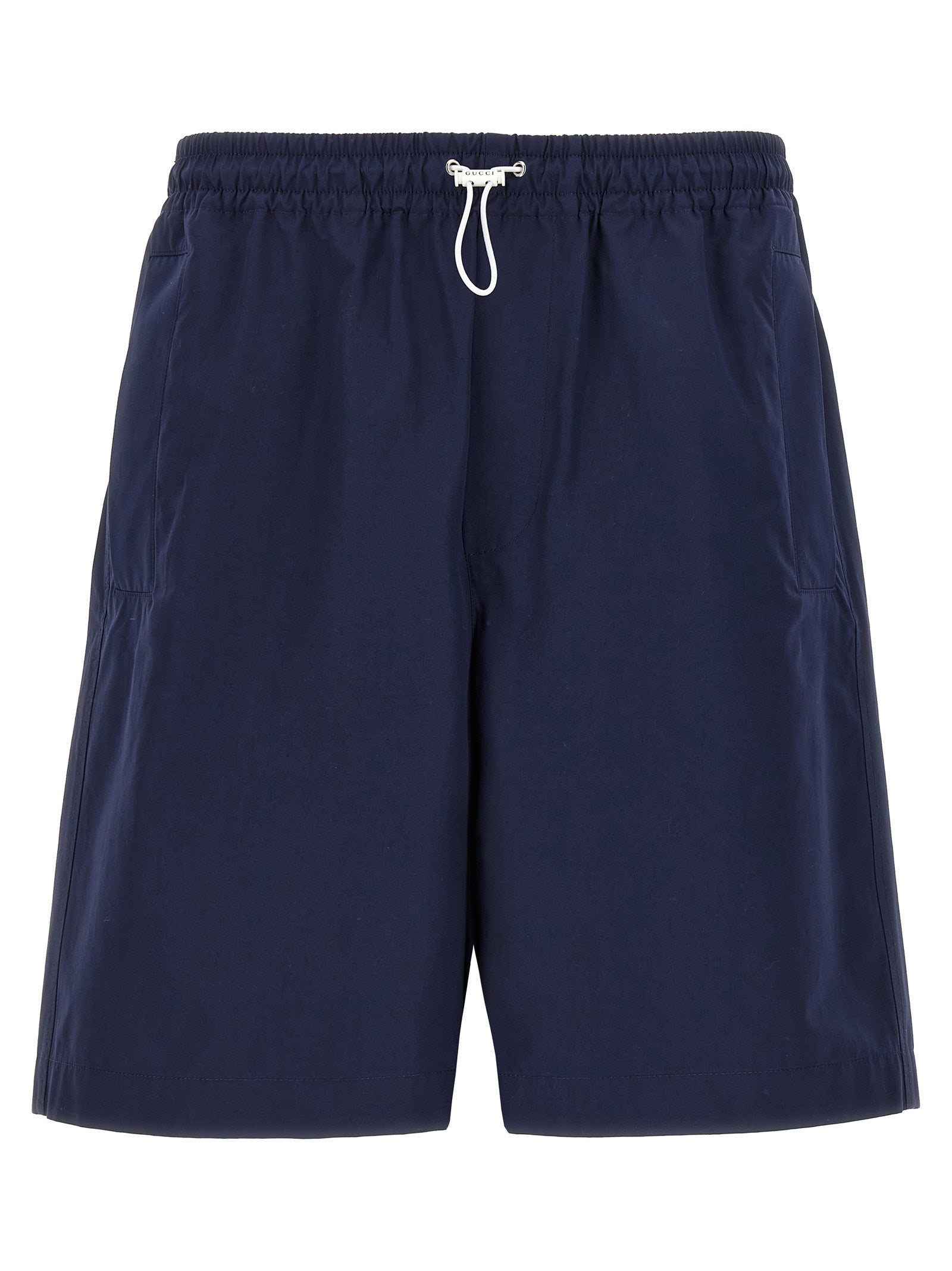 Gucci Blue Cotton Bermuda Shorts Gucci