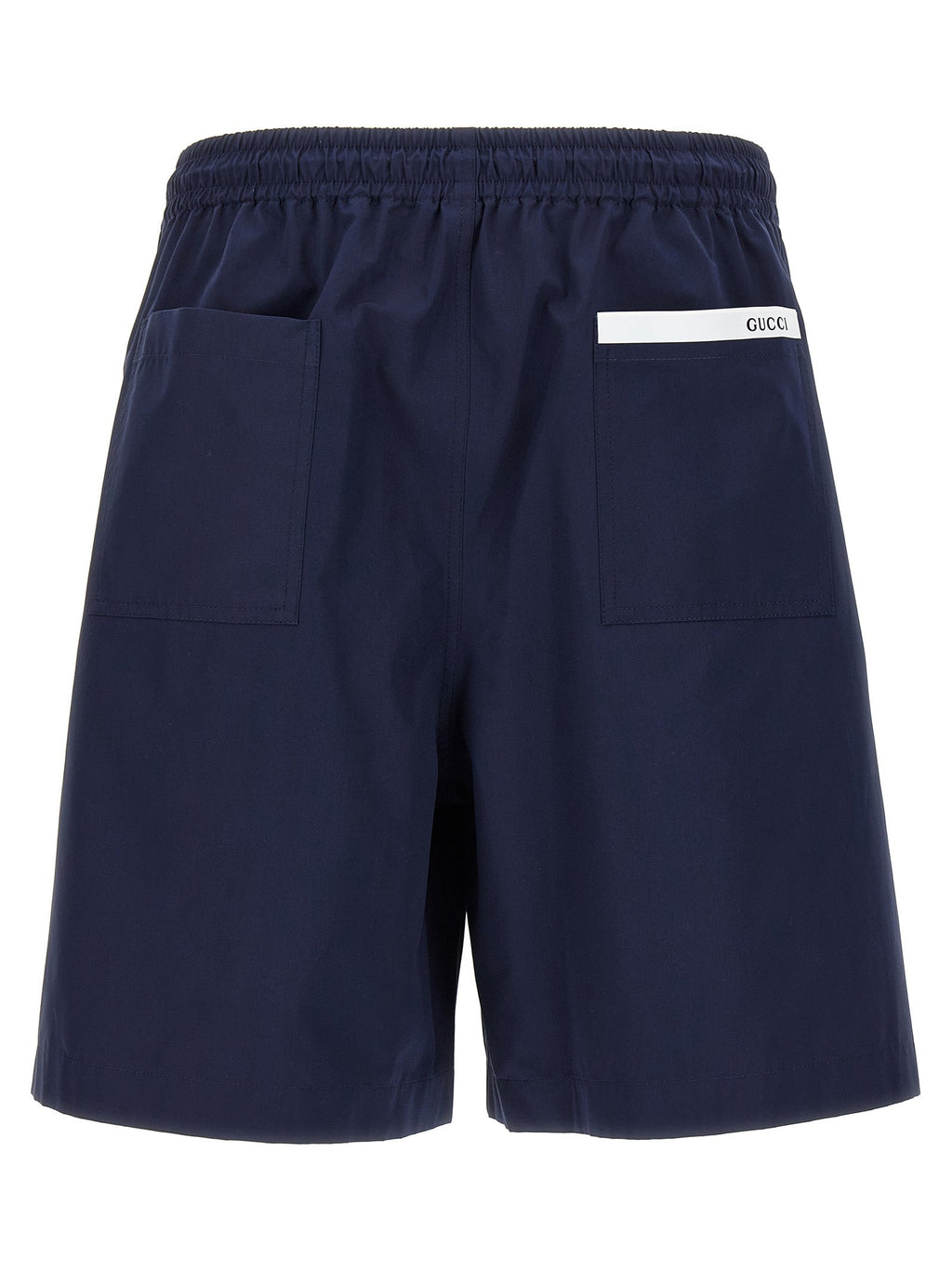 Gucci Blue Cotton Bermuda Shorts Gucci