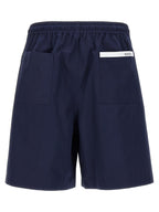 Gucci Blue Cotton Bermuda Shorts Gucci