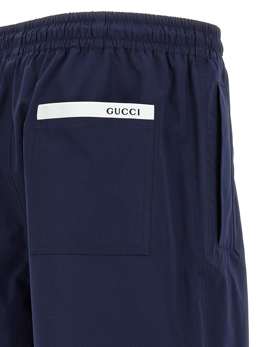 Gucci Blue Cotton Bermuda Shorts Gucci