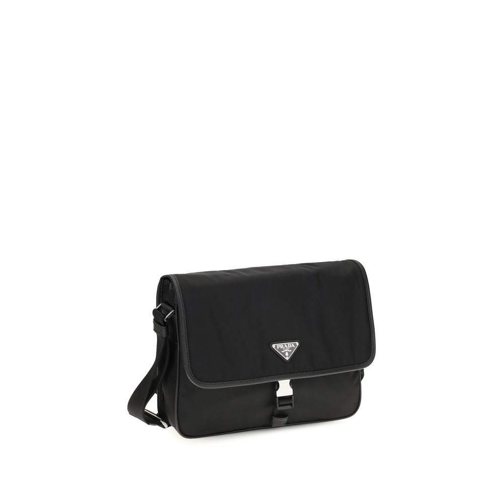 Prada Black Recycled Polyamide Shoulder Bag Prada