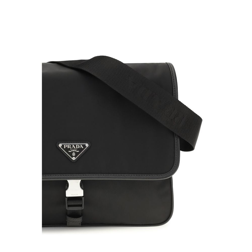 Prada Black Recycled Polyamide Shoulder Bag Prada
